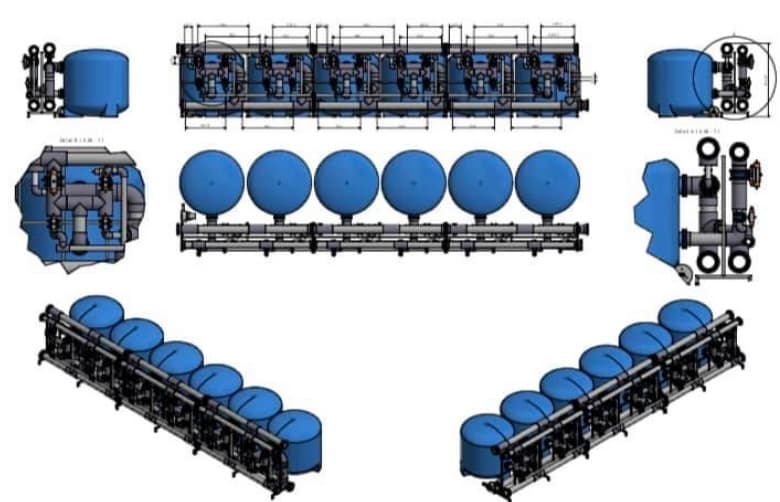 Effiziente Abwasserfilteranlage 