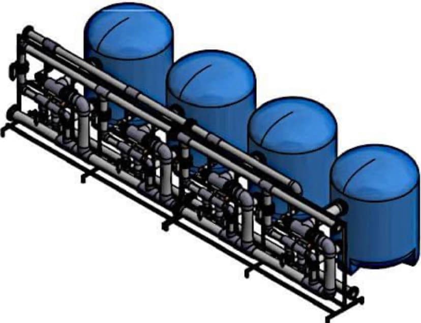 Effiziente Abwasserfilteranlage 